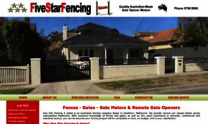 Fivestarfencing.com.au thumbnail