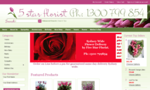 Fivestarflorist.com.au thumbnail