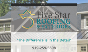 Fivestarroofingnc.com thumbnail