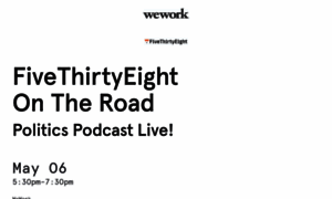 Fivethirtyeightontheroad.splashthat.com thumbnail