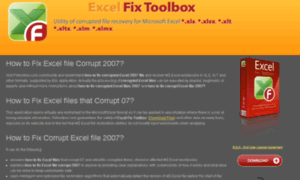 Fixcorruptedexcelfile.excelfilefix.com thumbnail