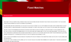 Fixedmatches1.com thumbnail