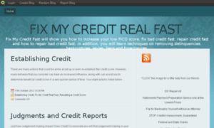 Fixmycreditrealfast.blog.com thumbnail