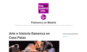 Flamencoenmadrid.es thumbnail