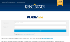 Flashline-beta.kent.edu thumbnail