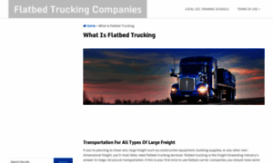 Flatbedtruckingcompanies.org thumbnail