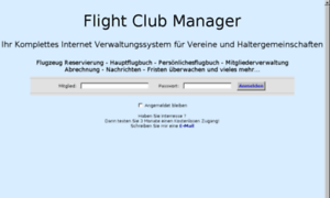 Flight-club-manager.de thumbnail