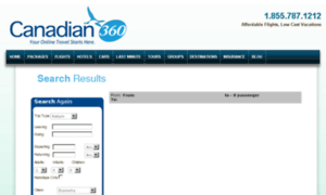 Flights.canadian360.com thumbnail