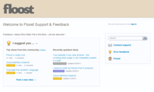 Floost.uservoice.com thumbnail