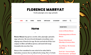 Florencemarryat.org thumbnail