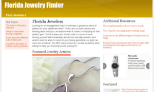 Floridajewelryfinder.com thumbnail
