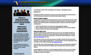 Floridaschoolleaders.org thumbnail