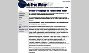 Fluoridefreewater.ie thumbnail