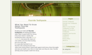 Fluoridetoothpaste.org thumbnail