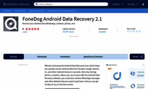 Fonedog-android-data-recovery.software.informer.com thumbnail
