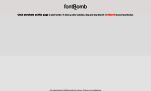 Fontbomb.ilex.ca thumbnail