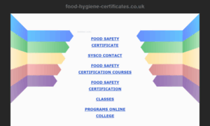 Food-hygiene-certificates.co.uk thumbnail