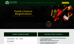 Food-licence.org thumbnail