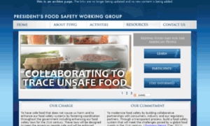 Foodsafetyworkinggroup.gov thumbnail