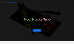 Foodsciencesnob.com thumbnail