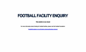 Footballfacilityenquiry.co.uk thumbnail