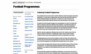 Footballprogrammes.org.uk thumbnail