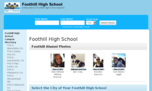 Foothillhighschool.net thumbnail