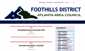 Foothillsbsa.org thumbnail