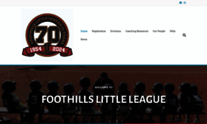 Foothillslittleleague.org thumbnail