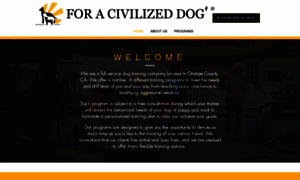 Foracivilizeddog.com thumbnail