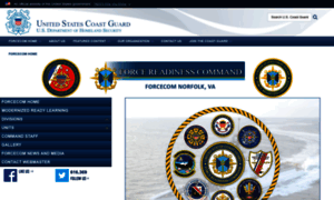 Forcecom.uscg.mil thumbnail