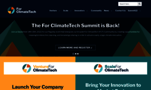 Forclimatetech.org thumbnail
