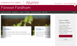 Fordham-redesign.imodules.com thumbnail