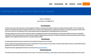 Fordtransmissionclassaction.com thumbnail