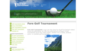 Foregolftournament.com thumbnail