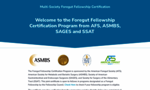 Foregutfellowshipcert.org thumbnail