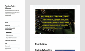 Foreignpolicyalliance.org thumbnail