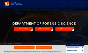 Forensics.shsu.edu thumbnail