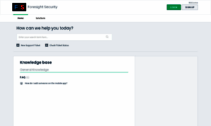 Foresight-security.freshdesk.com thumbnail
