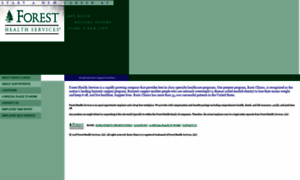 Foresthealth.com thumbnail