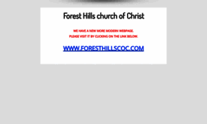 Foresthillschurchofchrist.com thumbnail