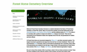 Foresthomecemeteryoverview.weebly.com thumbnail