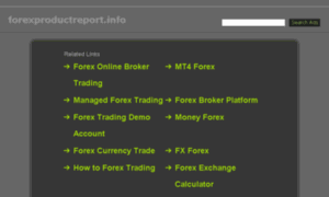 Forexproductreport.info thumbnail