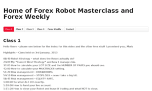 Forexrobotmasterclass.com thumbnail