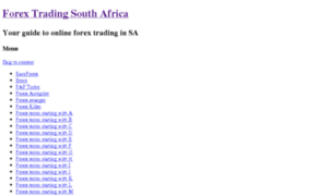 Forextradingsa.co.za thumbnail