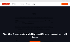 Form-19-caste-validity.pdffiller.com thumbnail
