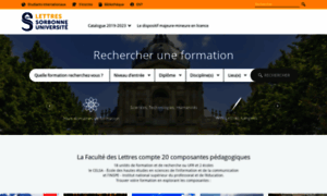 Formations-lettres.sorbonne-universite.fr thumbnail