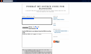 Formatmysourcecode.blogspot.com thumbnail