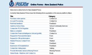 Forms.police.govt.nz thumbnail