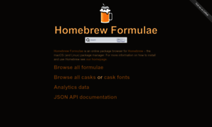 Formulae.brew.sh thumbnail